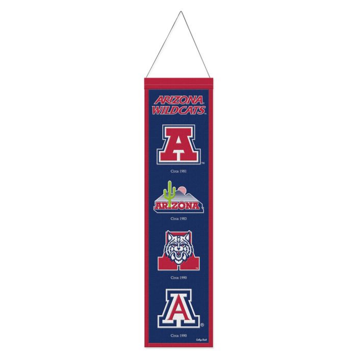 Arizona Wildcats NCAA Heritage Banner Embroidered Wool 8