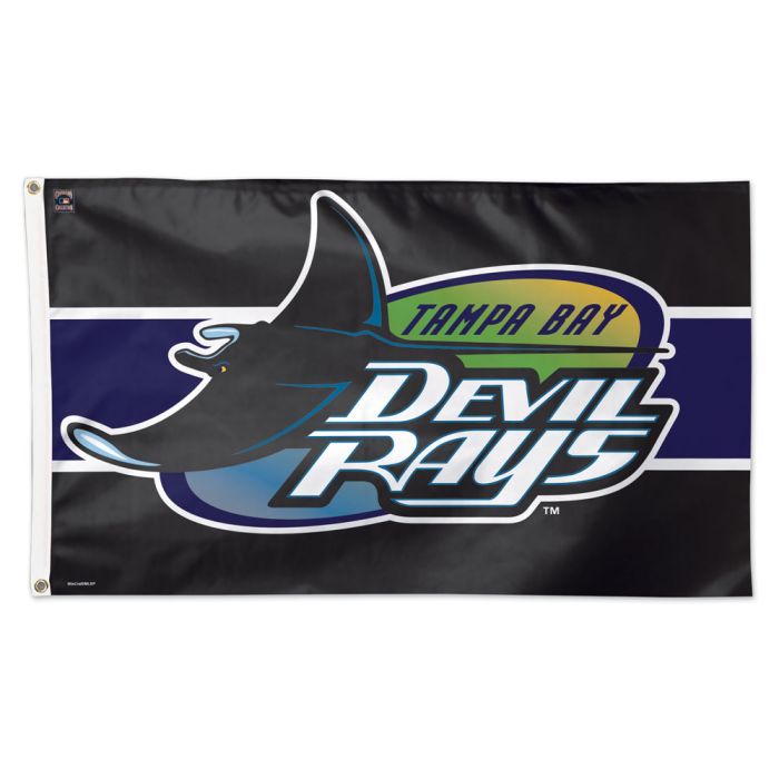 Tampa Bay Rays MLB Throwback Black Deluxe 3' x 5' Flag Wincraft