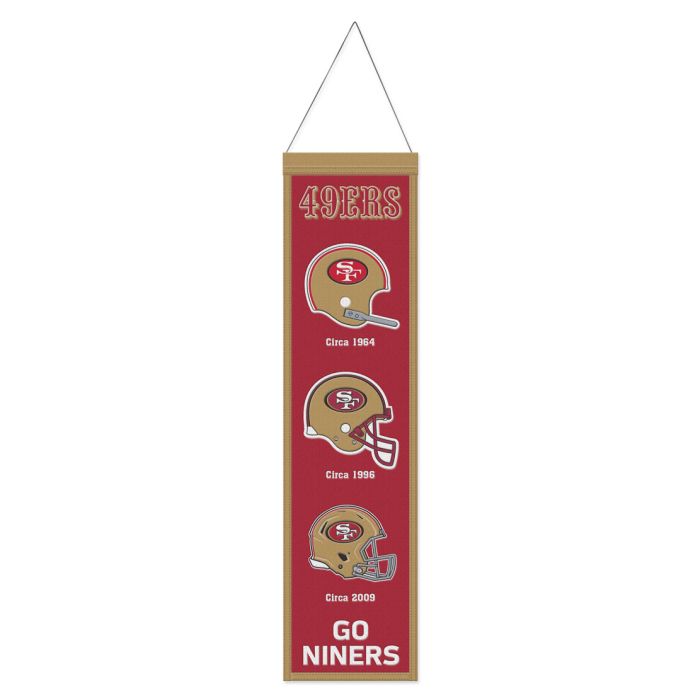 San Francisco 49ers NFL Heritage Banner Embroidered Wool 8