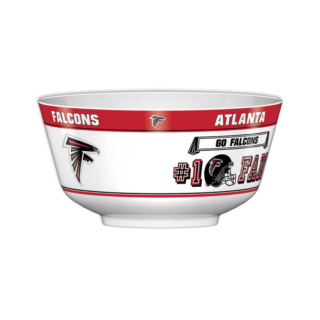 Atlanta Falcons NFL 2 Gallon Plastic Party Bowl All JV CO - Casey's Sports Store