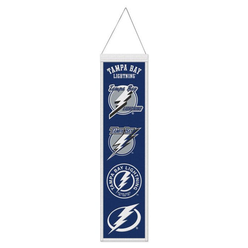 Tampa Bay Lightning NHL Heritage Banner Embroidered Wool 8