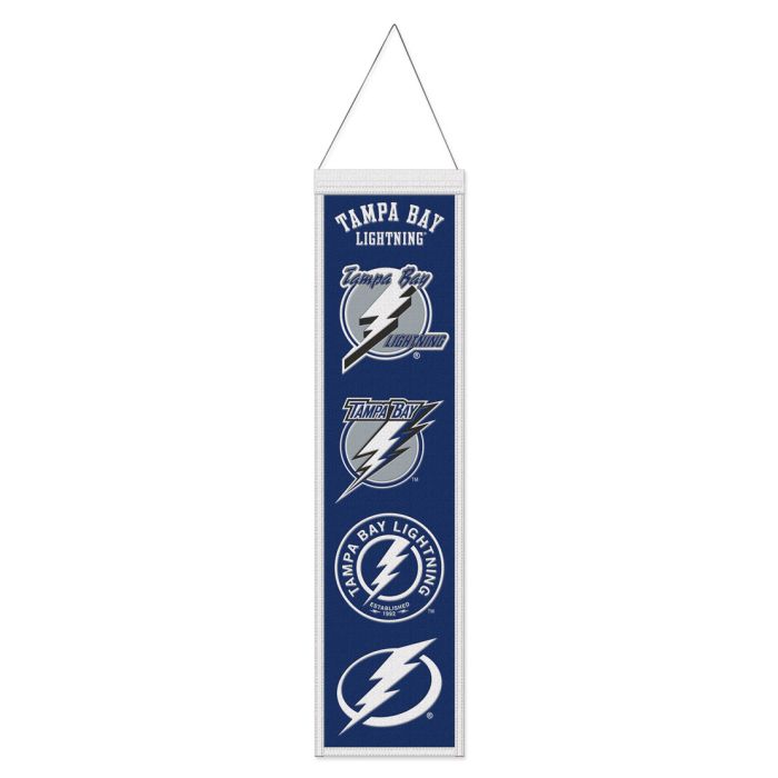 Tampa Bay Lightning NHL Heritage Banner Embroidered Wool 8