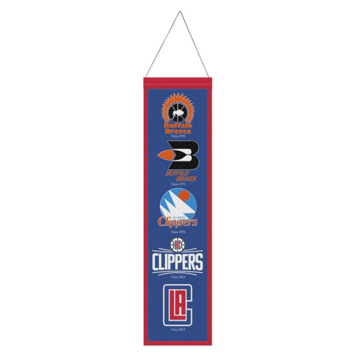 Los Angeles Clippers NBA Heritage Banner Embroidered Wool 8