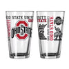 Ohio State Buckeyes glass 16oz Pint Glass Cup Mug by Boelter Brands — NCAA officially licensed set of 16-ounce pint glasses for game day