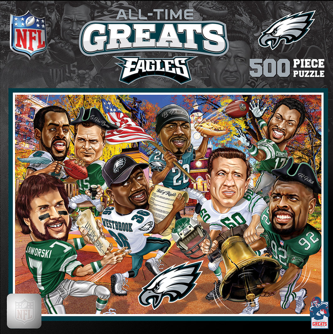 Philadelphia Eagles NCAA 500 Piece All-Time Greats Puzzle Masterpieces - Casey's Sports Store