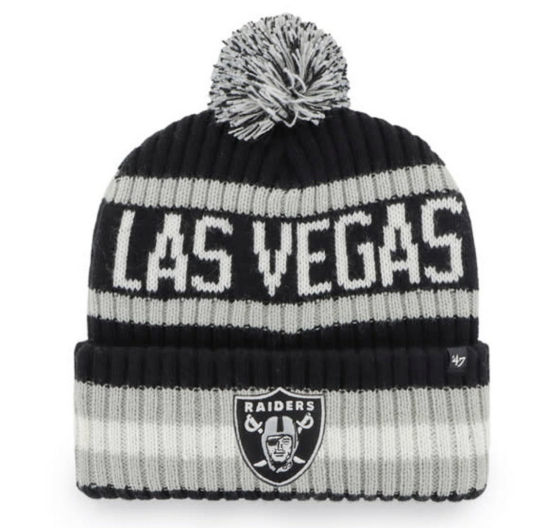 Las Vegas Raiders NFL '47 Brand Winter Beanie Knit Ski Cap Hat