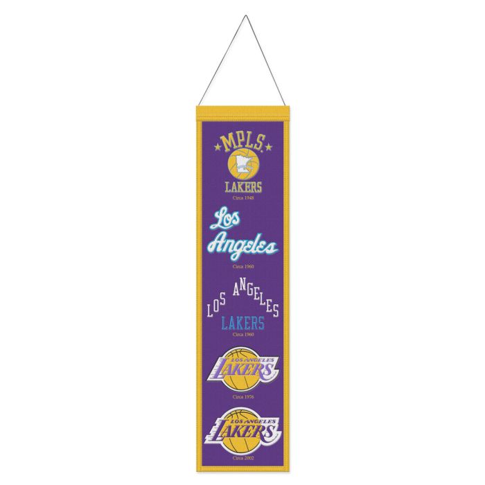 Los Angeles Lakers NBA Heritage Banner Embroidered Wool 8