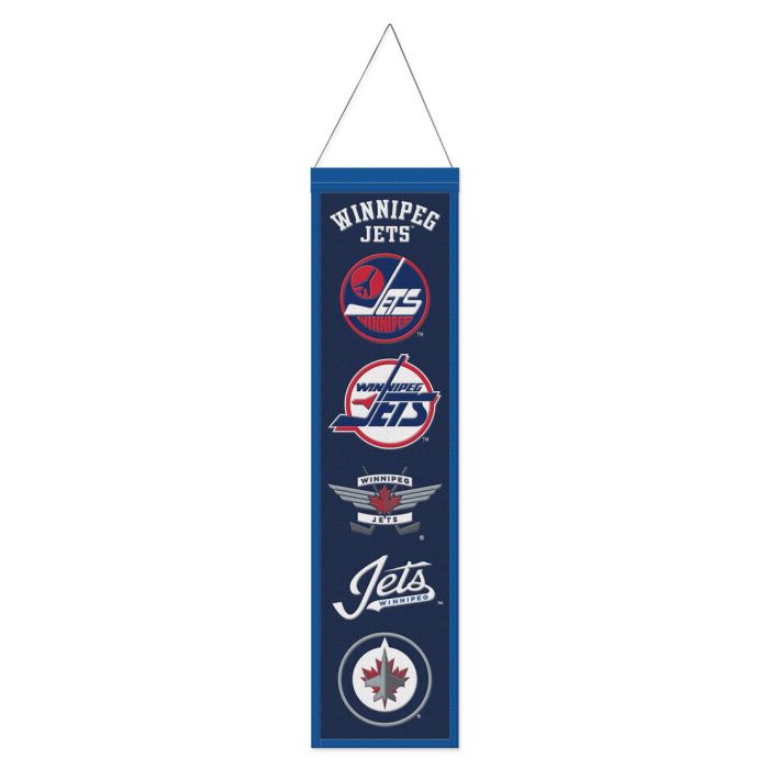 Winnipeg Jets NHL Heritage Banner Embroidered Wool 8