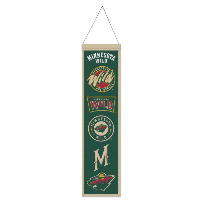 Minnesota Wild NHL Heritage Banner Embroidered Wool 8