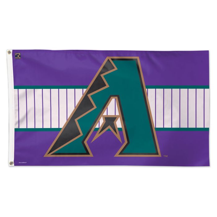 Arizona Diamondbacks MLB Throwback Purple Deluxe 3' x 5' Flag Wincraft