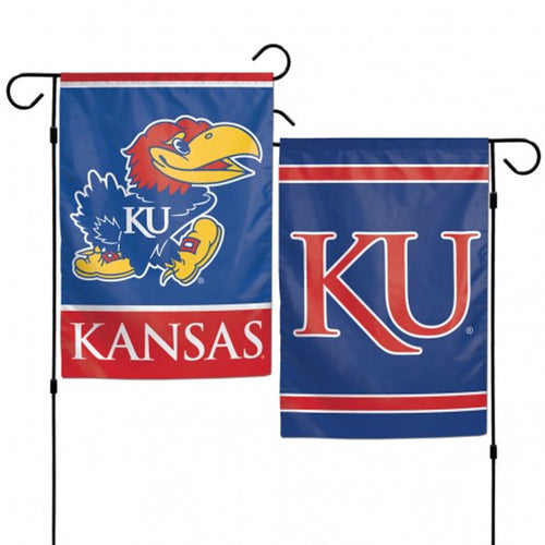 Kansas Jayhawks NCAA Double Sided Garden Flag 12