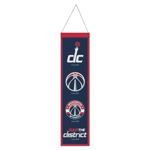 Washington Wizards NBA Heritage Banner Embroidered Wool 8
