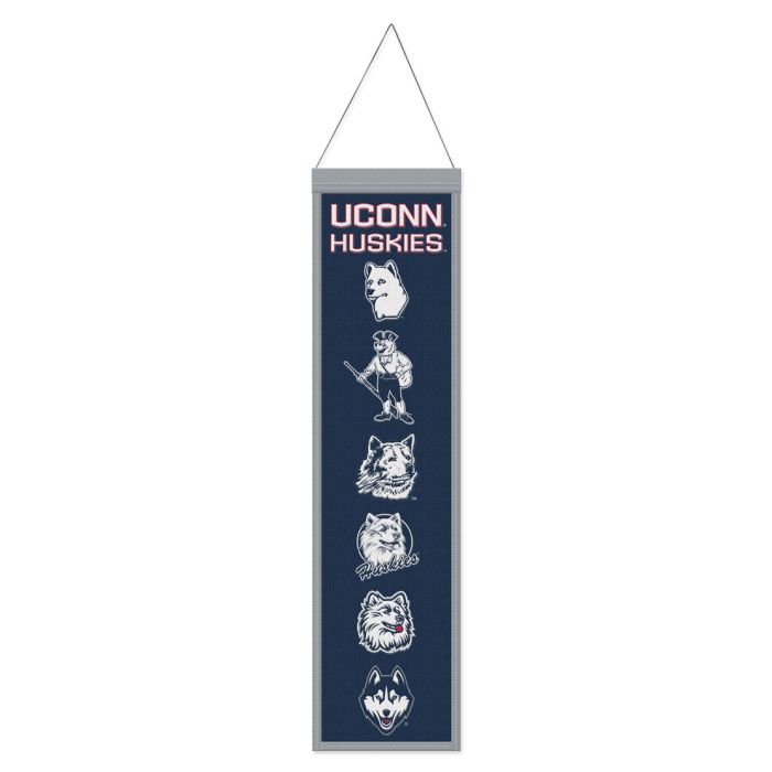 UCONN Huskies NCAA Heritage Banner Embroidered Wool 8