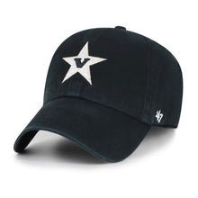 Load image into Gallery viewer, Vanderbilt Commodores NCAA '47 Throwback Black Clean Up Adjustable Strapback Hat
