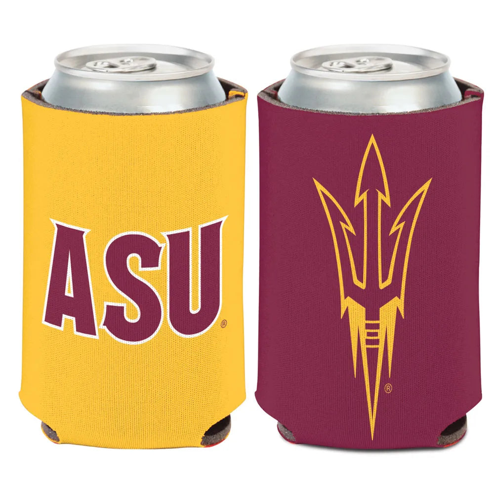 Arizona State Sun Devils NCAA 2-Sided Koozies can cooler by WinCraft, perfect for keeping drinks cold while showing team spirit.