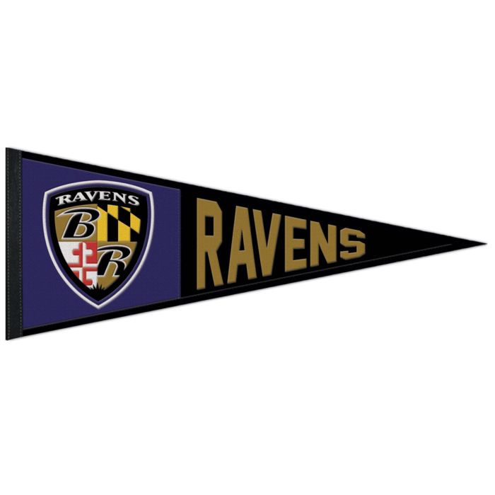 Baltimore Ravens Throwback NFL Embroidered Wool 13