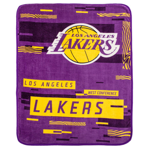 Los Angeles Lakers NBA 60 x 80 Plush Throw Blanket Northwest Company - Casey's Sports Store