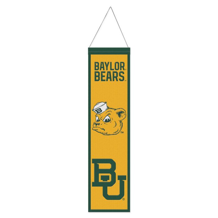 Baylor Bears NCAA Heritage Banner Embroidered Wool 8