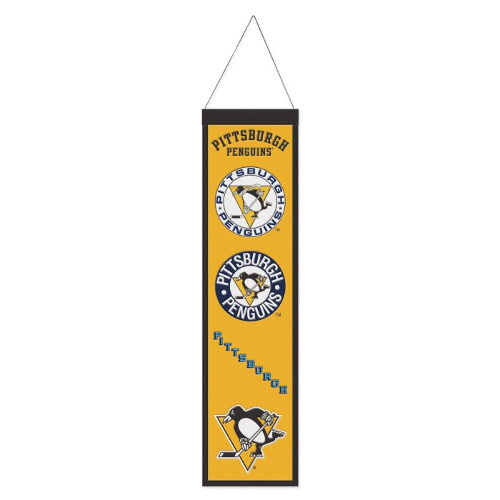 Pittsburgh Penguins NHL Wincraft Heritage Banner Embroidered Wool 8