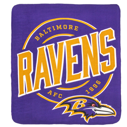 Baltimore Ravens NFL Fleece Throw Blanket 50