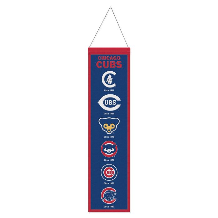 Chicago Cubs MLB Heritage Banner Embroidered Wool 8