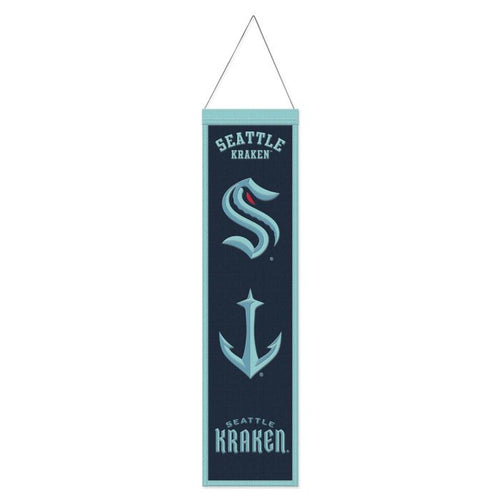 Seattle Kraken NHL Heritage Banner Embroidered Wool 8