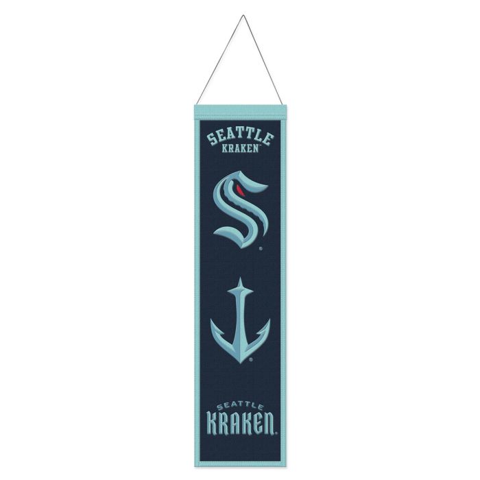 Seattle Kraken NHL Heritage Banner Embroidered Wool 8