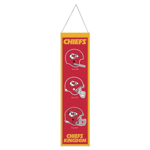 Kansas City Chiefs NFL Heritage Banner Embroidered Wool 8