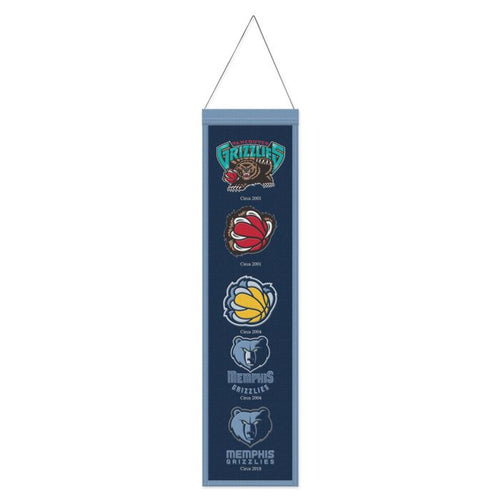 Memphis Grizzlies NBA Heritage Banner Embroidered Wool 8