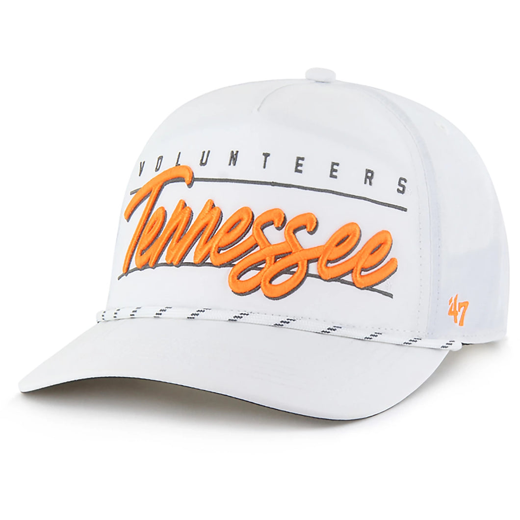 Tennessee Volunteers NCAA '47 Brand White Hitch Rope Adjustable Snapback Hat