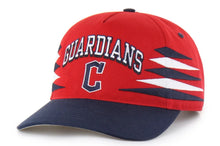 Load image into Gallery viewer, Cleveland Guardians MLB '47 Brand Red TT Diamond Hitch Adjustable Snapback Hat

