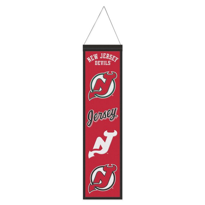 New Jersey Devils NHL Heritage Banner Embroidered Wool 8