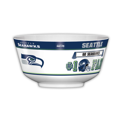 Seattle Seahawks NFL 2 Gallon Plastic Party Bowl All JV CO - Casey's Sports Store