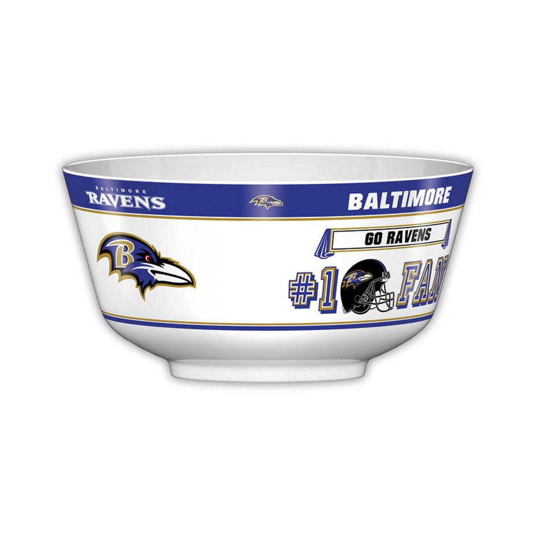 Baltimore Ravens NFL 2 Gallon Plastic Party Bowl All JV CO - Casey's Sports Store