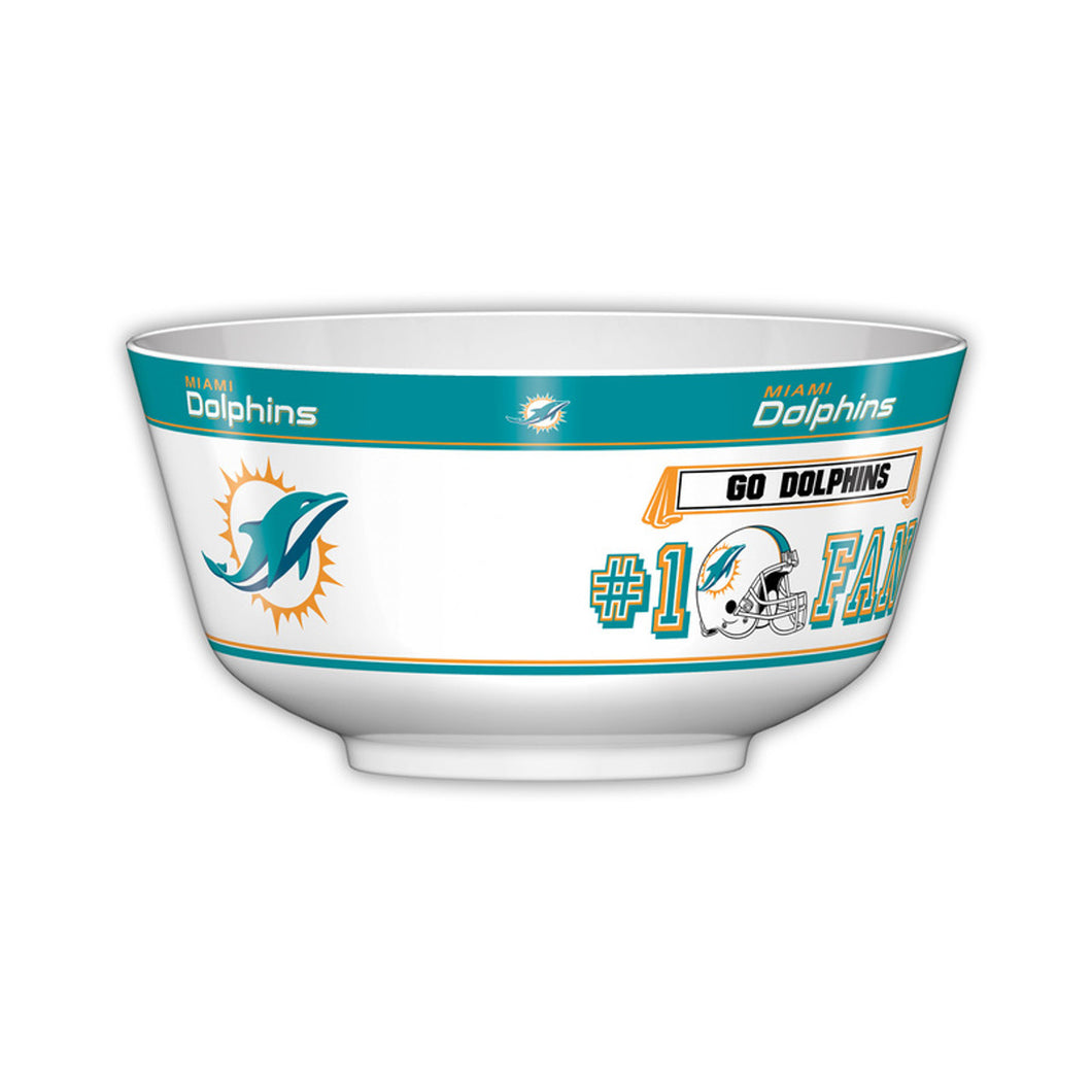 Miami Dolphins NFL 2 Gallon Plastic Party Bowl All JV CO - Casey's Sports Store
