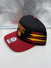 Load image into Gallery viewer, Close-up view of USC Trojans NCAA '47 Brand Black Diamond Hitch Snapback Adjustable Hat showcasing the adjustable snapback closure.
