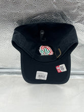 Load image into Gallery viewer, Ohio State Buckeyes NCAA &#39;47 Brand Throwback Black Clean Up Adjustable Hat displayed on a flat surface emphasizing its stylish throwback design.
