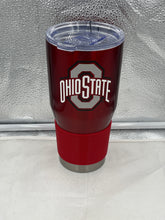 Load image into Gallery viewer, Ohio State Buckeyes NCAA 30oz Red Tumbler Cup Mug showcasing the vibrant red color and prominent team logo, ideal for die-hard fans.

