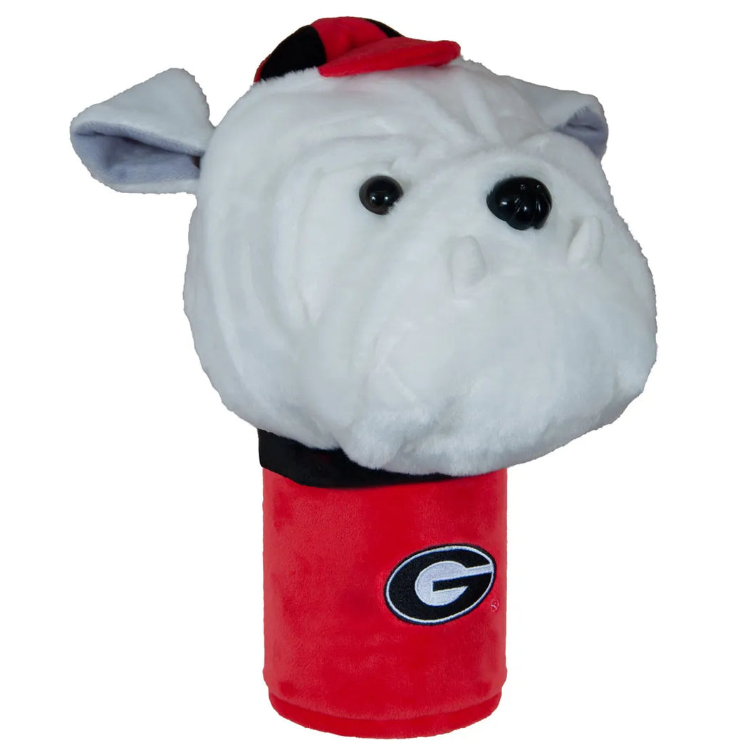 Georgia Bulldogs NCAA Team Mascot Golf Driver Head Cover by WinCraft, showcasing vibrant team colors and the iconic Bulldogs mascot, perfect for avid golfers and college sports fans.