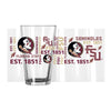 Florida State Seminoles FSU NCAA Pack of 2 16oz Spirit Pint Glass Logo Brands - Florida State Seminoles FSU Glass, perfect for game day or everyday use.