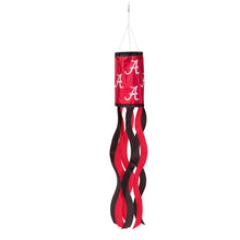 Load image into Gallery viewer, Close-up view of the Alabama Crimson Tide NCAA Windsock Flag, 40" x 6", showcasing the Alabama Crimson Tide Windsock design.
