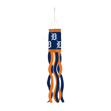 Load image into Gallery viewer, Colorful Detroit Tigers Windsock featuring team logo and vibrant colors, ideal for outdoor decoration.
