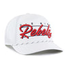 Ole Miss Rebels NCAA '47 Brand White Script Hitch Rope Adjustable Snapback Hat