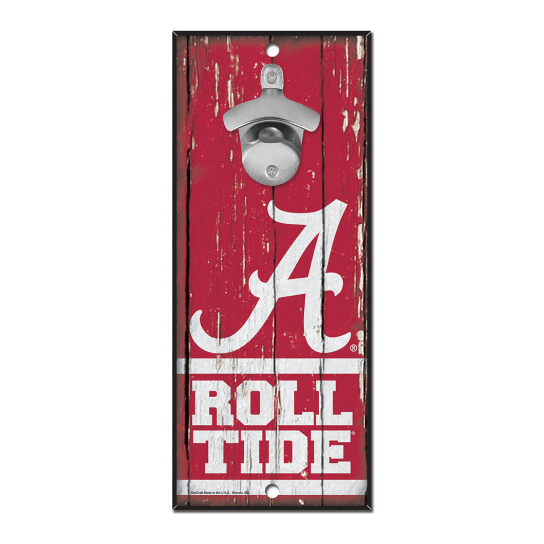 Alabama Crimson Tide NCAA Wall Mounted Bottle Opener 11