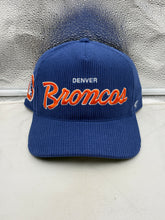 Load image into Gallery viewer, Denver Broncos NFL '47 Throwback Corduroy Blue Hitch Snapback Adjustable Hat - Stylish and functional Denver Broncos hat for fans.
