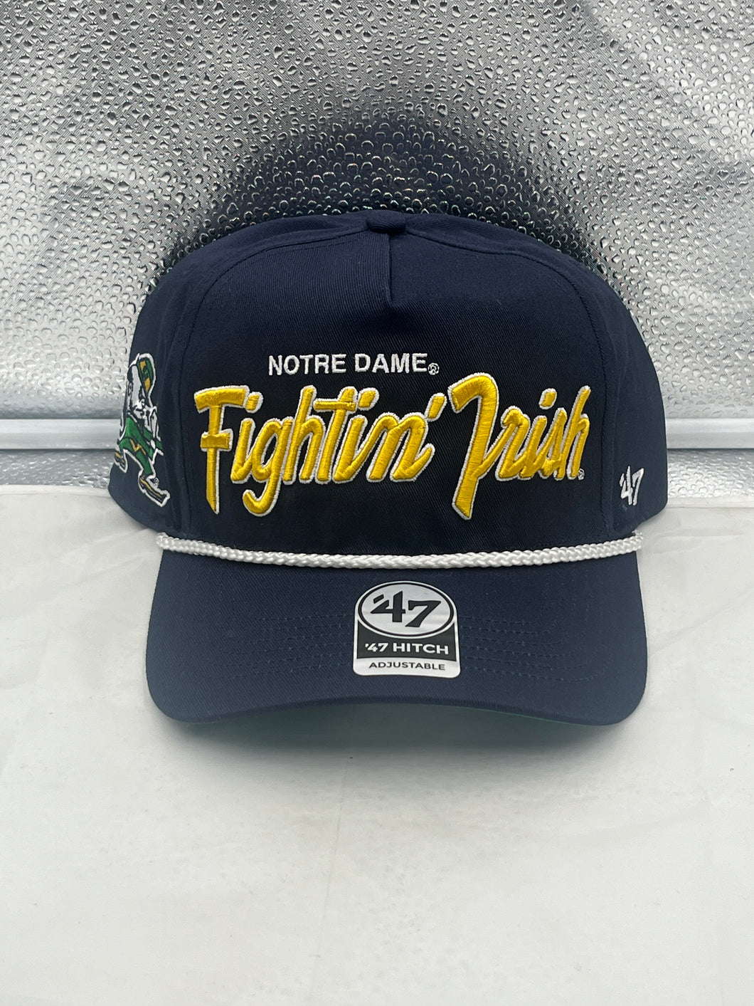 Notre Dame Fighting Irish NCAA '47 Brand Navy Rope Script Hitch Adjustable Hat