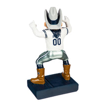 Load image into Gallery viewer, Close-up of the Dallas Cowboys NFL 12" Mascot Figurine from Evergreen Enterprises, highlighting the details of this Dallas Cowboys Figurine.
