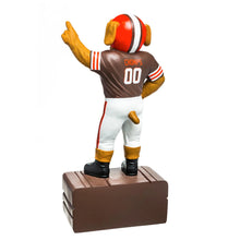 Load image into Gallery viewer, Detailed view of Cleveland Browns NFL 12" Mascot Figurine by Evergreen Enterprises, highlighting features of this Cleveland Browns Figurine.
