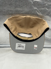 Load image into Gallery viewer, Miami Hurricanes NCAA &#39;47 Brand Khaki Hitch Rope Adjustable Snapback Hat worn by a fan at a game, demonstrating team spirit and style.
