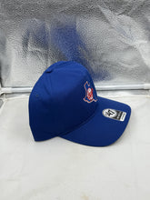 Load image into Gallery viewer, Texas Rangers MLB &#39;47 Brand Throwback Blue Hitch Adjustable Snapback Hat on display, perfect for fans of the Texas Rangers hat.
